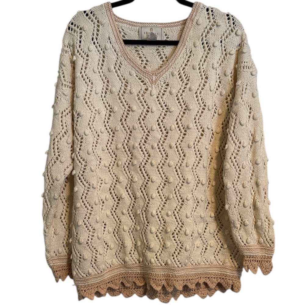 Express Tricot Handknitted Vintage Sweater
